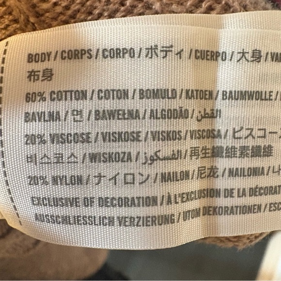 Hollister Brown V-Neck Cropped Sweater - Picture 4 of 4